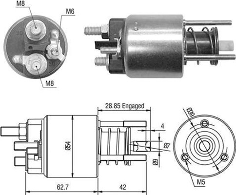 MAGNETI MARELLI Önindító bendix AME0453_MM