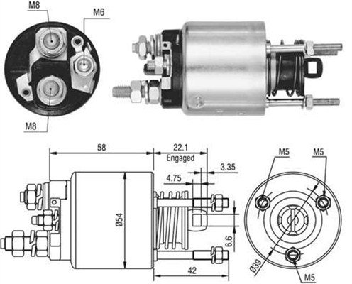 MAGNETI MARELLI Önindító bendix AME0458_MM