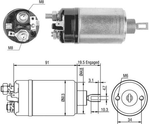 MAGNETI MARELLI Önindító bendix AME0464_MM