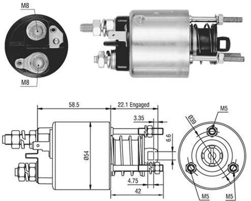 MAGNETI MARELLI Önindító bendix AME0473_MM