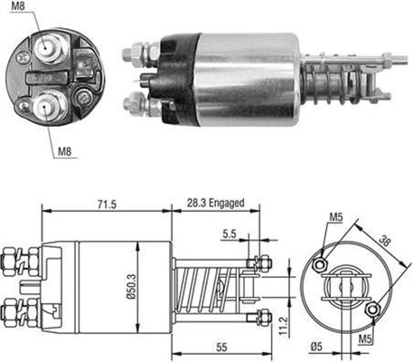 MAGNETI MARELLI Önindító bendix AME0474_MM