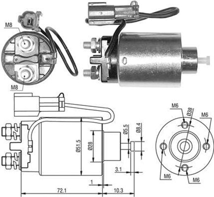 MAGNETI MARELLI Önindító bendix AME0482_MM