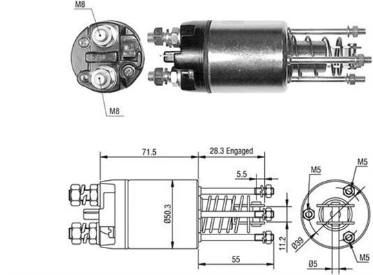 MAGNETI MARELLI Önindító bendix AME0489_MM