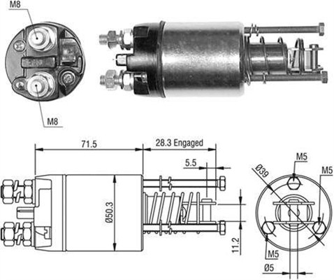 MAGNETI MARELLI Önindító bendix AME0498_MM