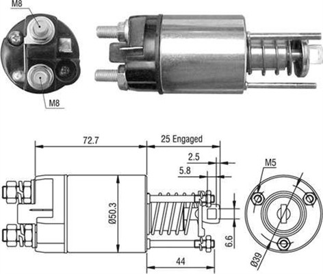 MAGNETI MARELLI Önindító bendix AME0528_MM