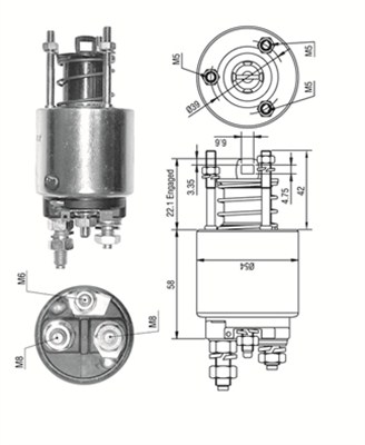 MAGNETI MARELLI Önindító bendix AME0533_MM