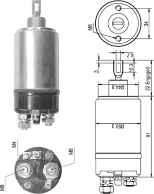 MAGNETI MARELLI Önindító bendix AME0536_MM