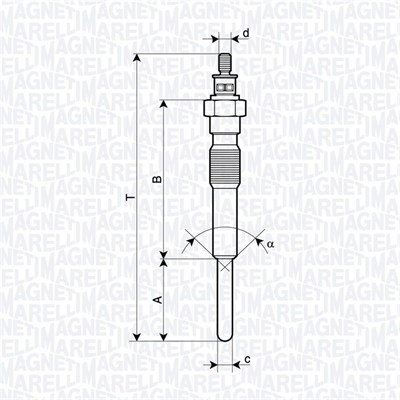 MAGNETI MARELLI Izzítógyertya UC69A_MM