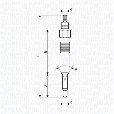 MAGNETI MARELLI Izzítógyertya UC70A_MM