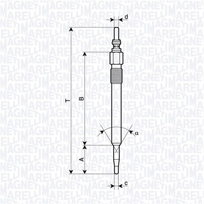 MAGNETI MARELLI Izzítógyertya UC71A_MM