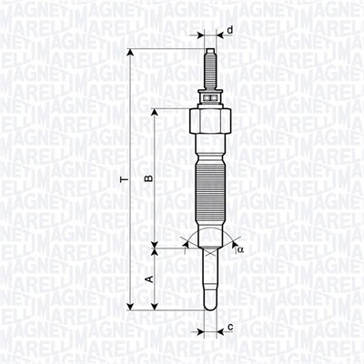 MAGNETI MARELLI Izzítógyertya UC72A_MM