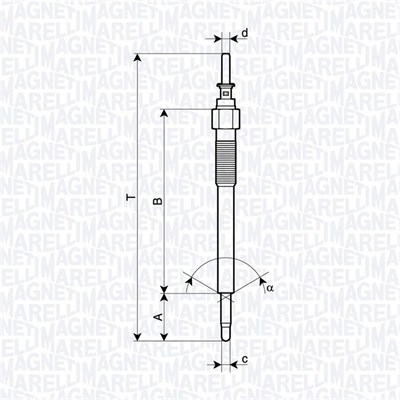 MAGNETI MARELLI Izzítógyertya UC75A_MM