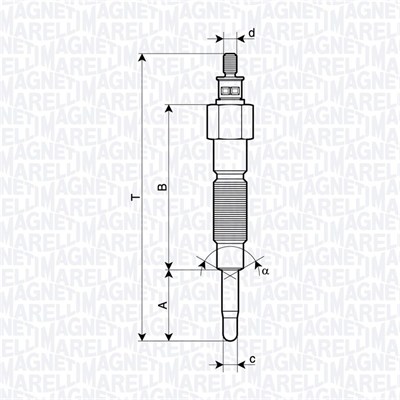 MAGNETI MARELLI Izzítógyertya UC76A_MM