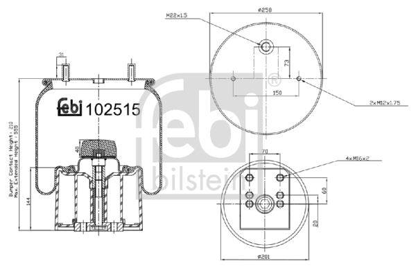 FEBI Légrugó 102515_FEBI