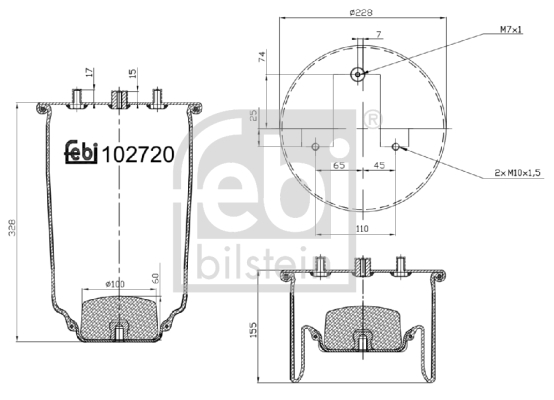 FEBI Légrugó 102720_FEBI