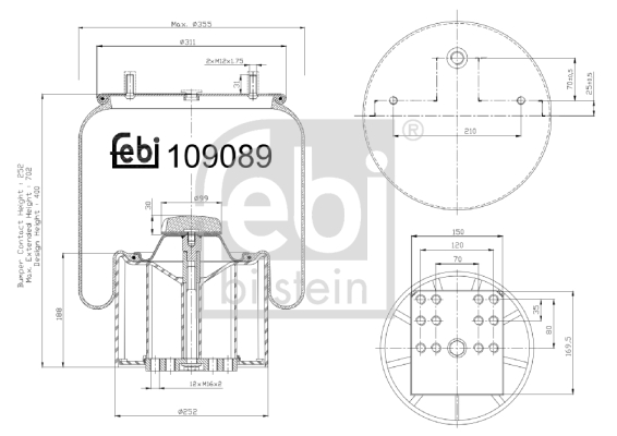 FEBI Légrugó 109089_FEBI