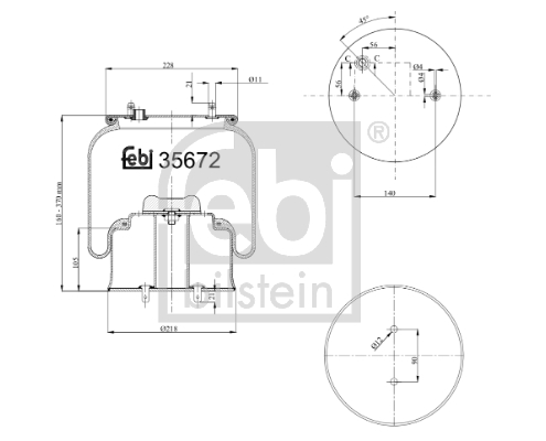 FEBI Légrugó, komplett 35672_FEBI