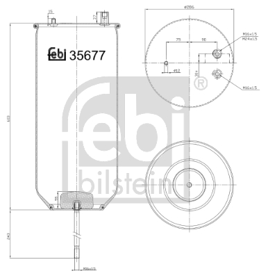 FEBI Légrugó, félkomplett 35677_FEBI