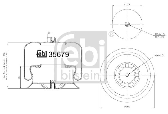 FEBI Légrugó, komplett 35679_FEBI