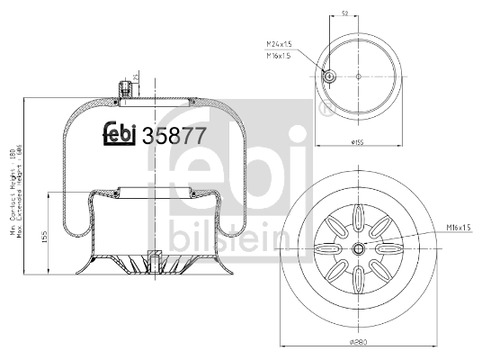 FEBI Légrugó, komplett 35877_FEBI