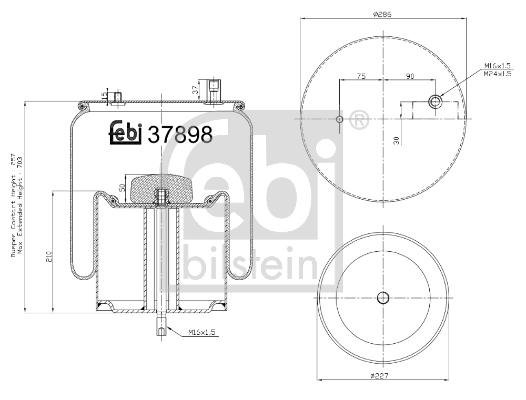 FEBI Légrugó, komplett 37898_FEBI