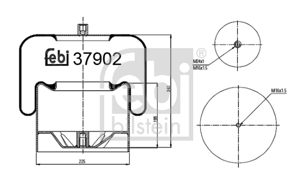 FEBI Légrugó, komplett 37902_FEBI