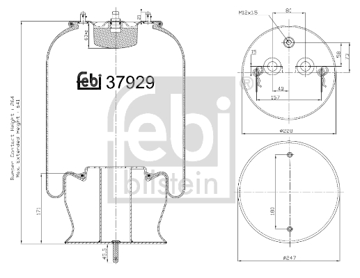 FEBI Légrugó, komplett 37929_FEBI