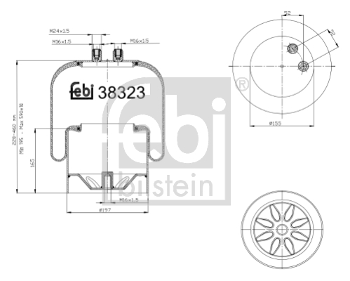 FEBI Légrugó, komplett 38323_FEBI