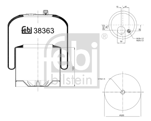 FEBI Légrugó, komplett 38363_FEBI