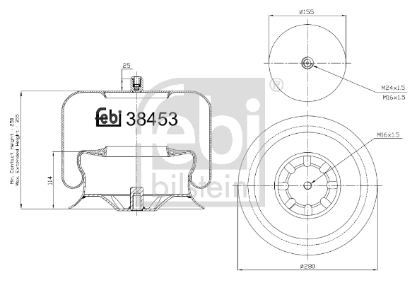 FEBI Légrugó, komplett 38453_FEBI