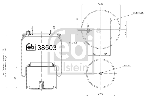 FEBI Légrugó, komplett 38503_FEBI