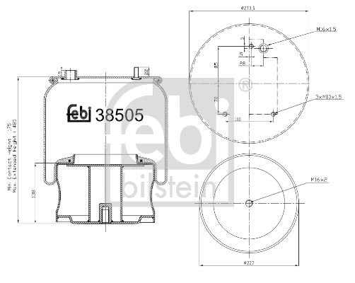 FEBI Légrugó, komplett 38505_FEBI