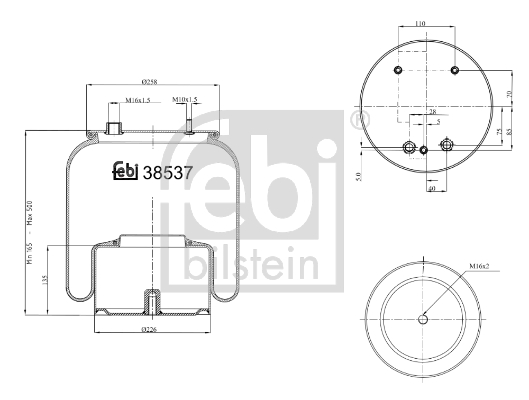 FEBI Légrugó, komplett 38537_FEBI