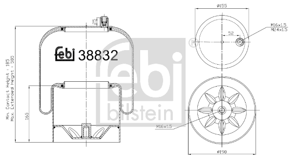 FEBI Légrugó, komplett 38832_FEBI