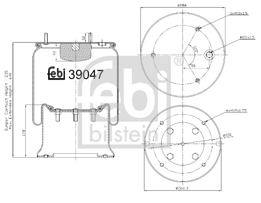 FEBI Légrugó, komplett 39047_FEBI