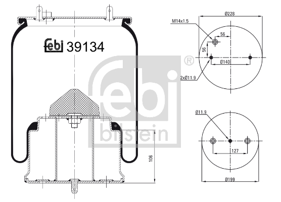 FEBI Légrugó, komplett 39134_FEBI