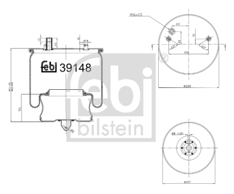 FEBI Légrugó, komplett 39148_FEBI