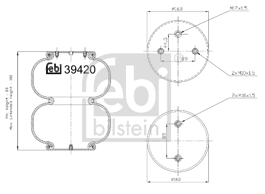 FEBI Légrugó 39420_FEBI