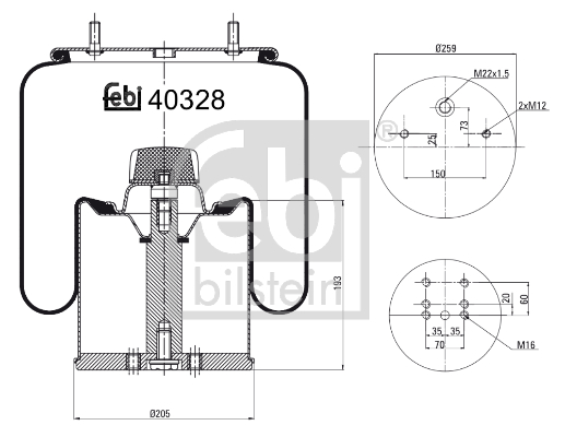 FEBI Légrugó 40328_FEBI