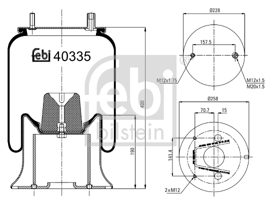 FEBI Légrugó 40335_FEBI