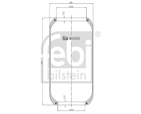 FEBI Légrugó gumielem 40400_FEBI