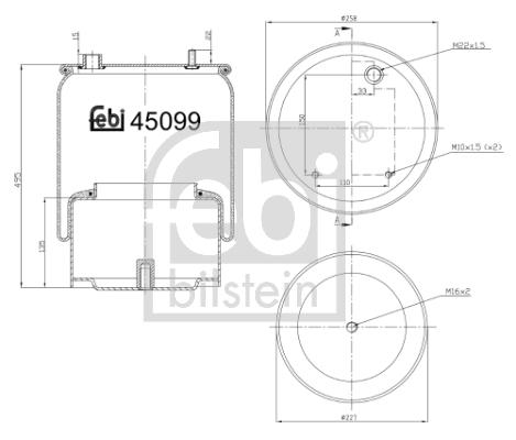 FEBI Légrugó, komplett 45099_FEBI