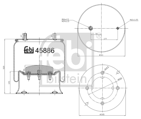 FEBI Légrugó 45886_FEBI