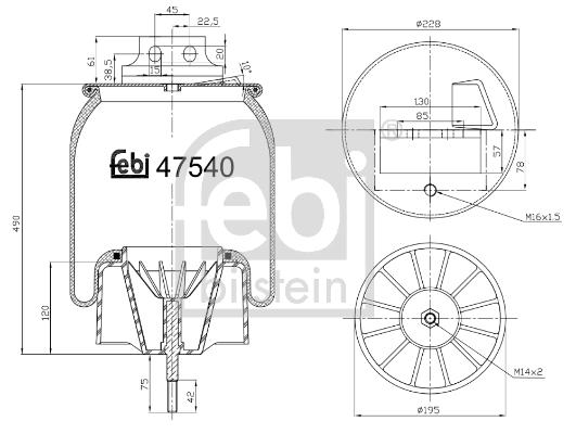 FEBI Légrugó 47540_FEBI