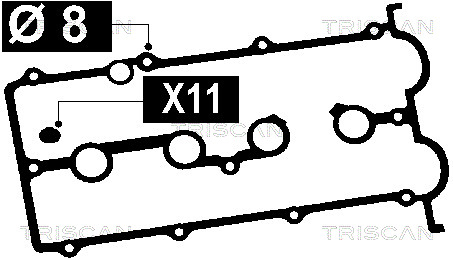 TRISCAN Szelepfedél tömítés 515-4056_TRIS