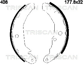 TRISCAN Fékpofa 810016408_TRIS