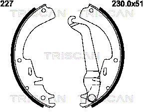 TRISCAN Fékpofa 810016517_TRIS