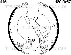 TRISCAN Fékpofa 810042416_TRIS