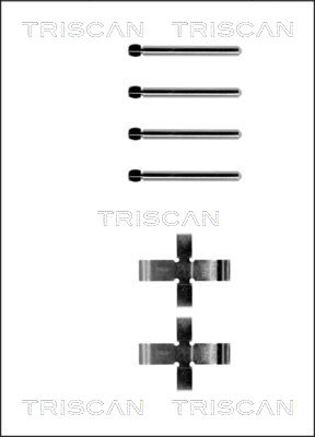 TRISCAN Tartozékkészlet, tárcsafékbetét 8105101141_TRIS