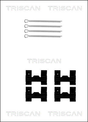 TRISCAN Tartozékkészlet, tárcsafékbetét 8105101329_TRIS